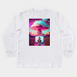 Televised Kids Long Sleeve T-Shirt